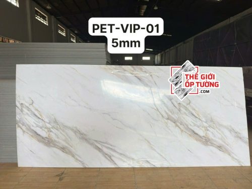 Ốp tường than tre vân đá 5mm PET VIP 01