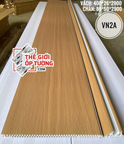 Tấm Ốp Vách Ngăn PVC Vân Gỗ VN2A