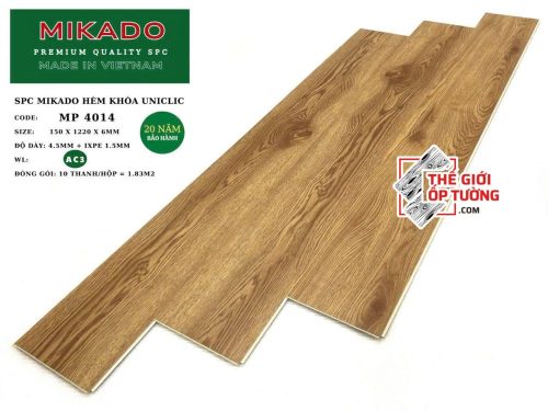 Sàn Gỗ Hèm Khóa SPC MIKADO 6mm 4014