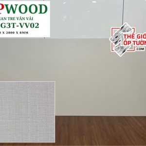 Tấm ốp tường than tre 8mm GPWood vân vải 02