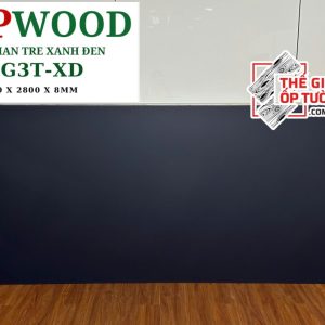 Tấm ốp tường than tre 8mm GPWood xanh đen XD