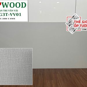 Tấm ốp tường than tre 8mm GPWood vân vải 01