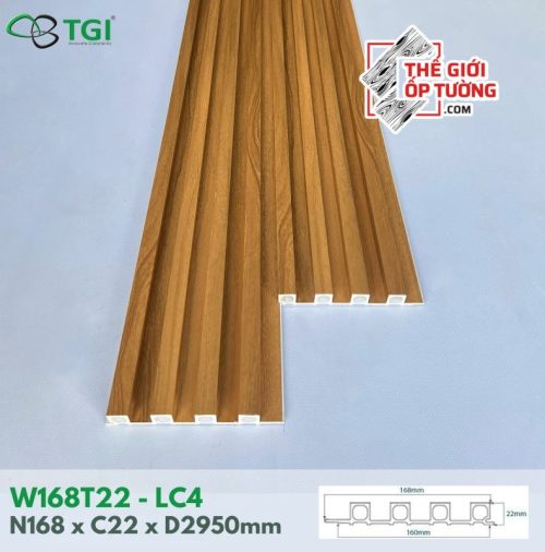 Ốp Gỗ Nhựa Nội Thất TGI - Lam 3 Sóng Thấp