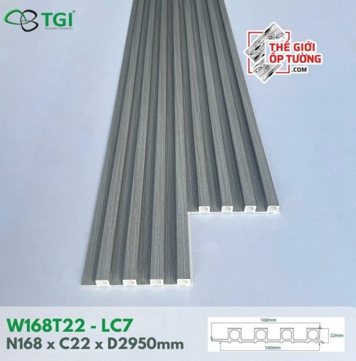 Ốp Gỗ Nhựa Nội Thất TGI - Lam 3 Sóng Thấp