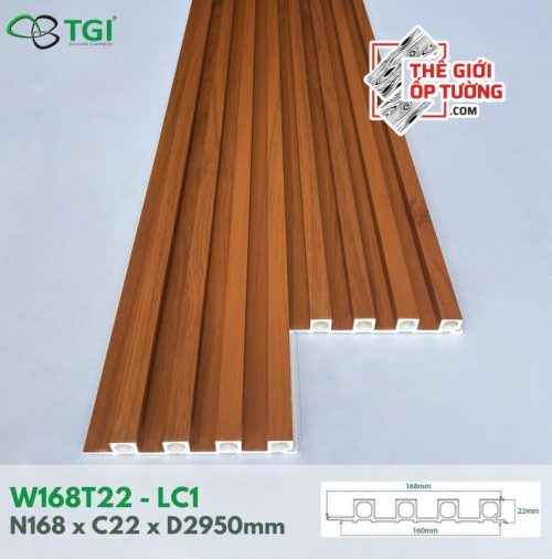 Ốp Gỗ Nhựa Nội Thất TGI - Lam 3 Sóng Thấp