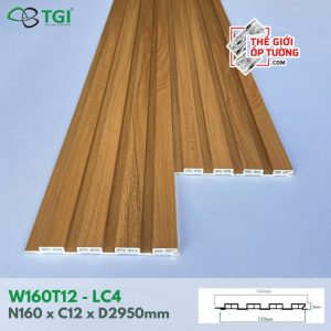 Ốp Gỗ Nhựa Nội Thất TGI - Lam 4 Sóng Thấp