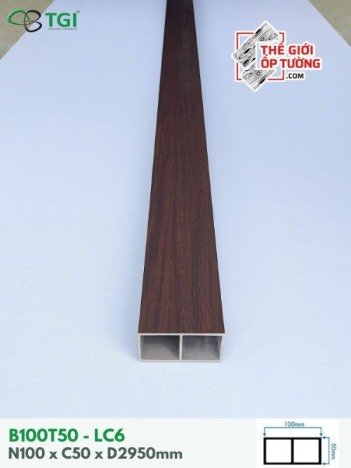 Ốp Gỗ Nhựa Nội Thất TGI - Thanh Lam Hộp 100x50