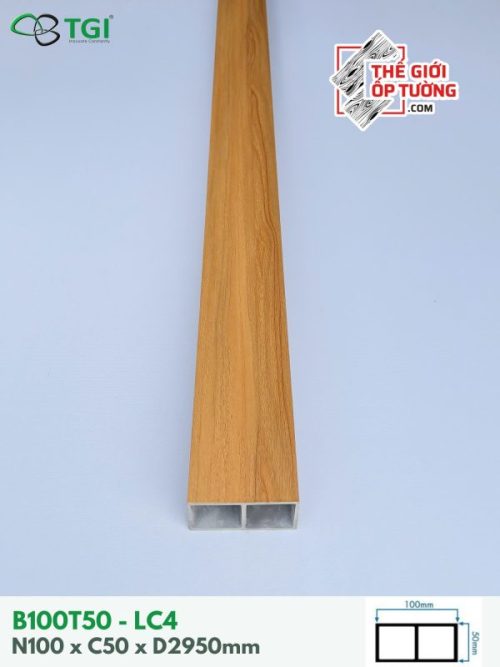 Ốp Gỗ Nhựa Nội Thất TGI - Thanh Lam Hộp 100x50