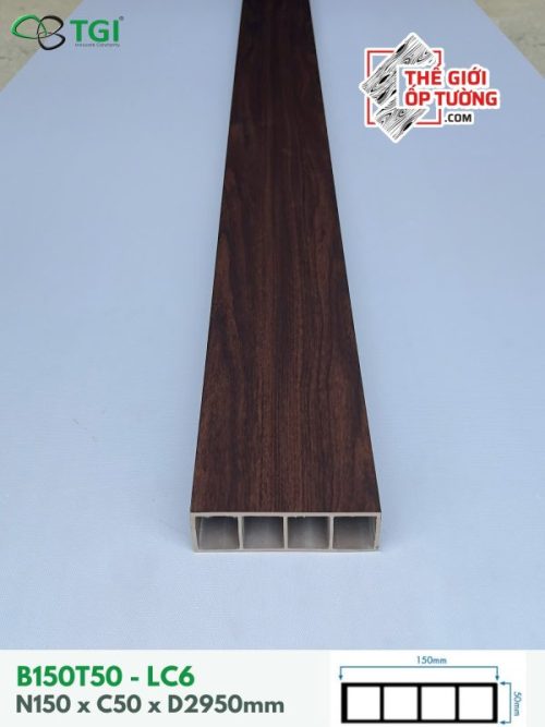 Ốp Gỗ Nhựa Nội Thất TGI - Thanh Lam Hộp 150x50