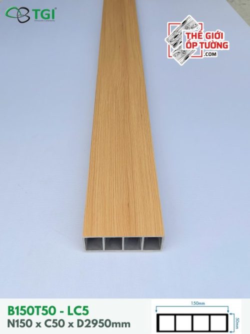 Ốp Gỗ Nhựa Nội Thất TGI - Thanh Lam Hộp 150x50