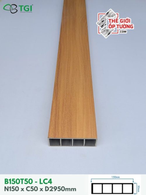 Ốp Gỗ Nhựa Nội Thất TGI - Thanh Lam Hộp 150x50