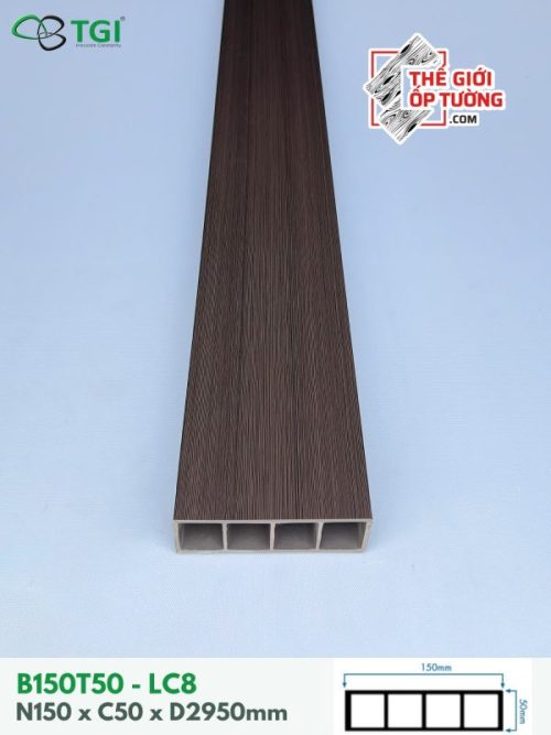 Ốp Gỗ Nhựa Nội Thất TGI - Thanh Lam Hộp 150x50