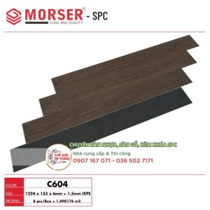 Sàn Gỗ Nhựa Hèm Khóa SPC Morser cao cấp C604