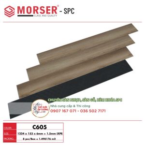 Sàn Gỗ Nhựa Hèm Khóa SPC Morser cao cấp C605
