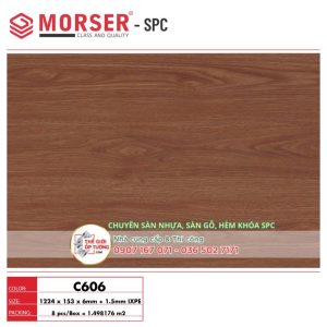 Sàn Gỗ Nhựa Hèm Khóa SPC Morser cao cấp C606