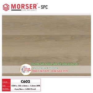 Sàn Gỗ Nhựa Hèm Khóa SPC Morser cao cấp C602