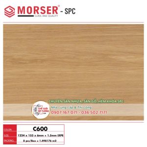 Sàn Gỗ Nhựa Hèm Khóa SPC Morser cao cấp C600