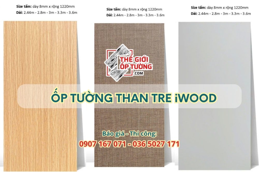 Ốp Tường Than Tre iWoodGiải Pháp Trang Trí Hiện Đại, Bền Đẹp & Thân Thiện Môi Trường