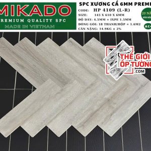 Sàn Nhựa Gỗ Xương Cá SPC 6mm Premium MIKADO - 4109