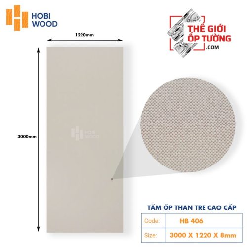 Ốp tường than tre HOBI cao cấp 406