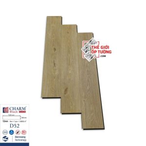 Sàn Gỗ Cốt Đen 12mm CHARM BLACK 52