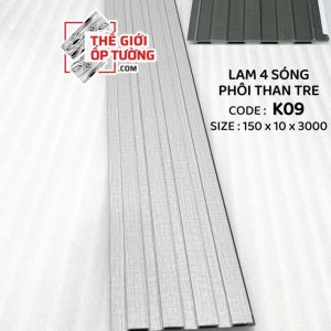 Lam sóng ốp tường phôi than tre - Lam 4 sóng