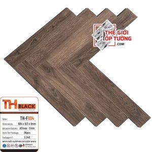 Sàn Gỗ Đức Xương Cá Cốt Đen 8mm Cao Cấp TH Black 804