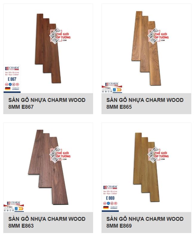 Sàn Gỗ Chống Nước 8mm CHARM WOOD