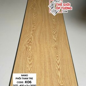 Tấm ốp tường nano phôi than tre K06