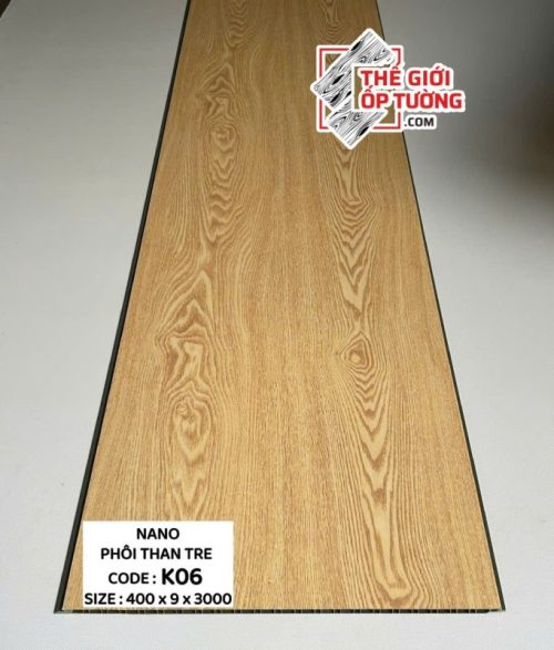 Tấm ốp tường nano phôi than tre K06