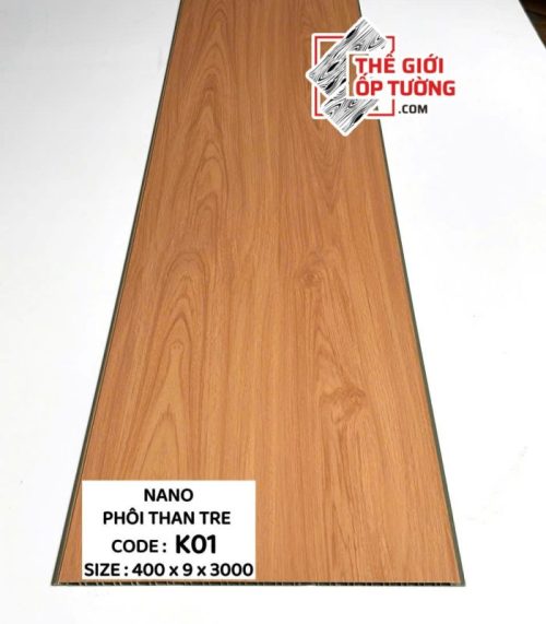 Tấm ốp tường nano phôi than tre K01