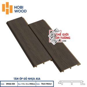 Ốp Gỗ Nhựa Composite Ngoài Trời ASA Hobi Wood