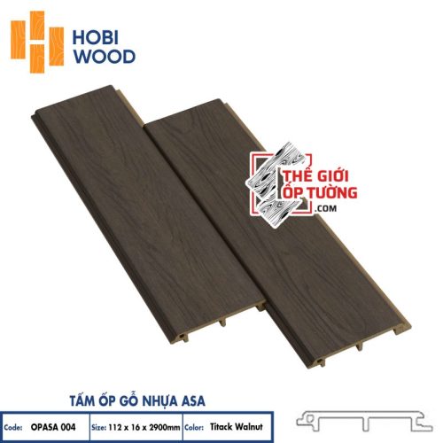 Ốp Gỗ Nhựa Composite Ngoài Trời ASA Hobi Wood