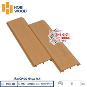 Ốp Gỗ Nhựa Composite Ngoài Trời ASA Hobi Wood