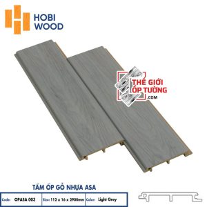 Ốp Gỗ Nhựa Composite Ngoài Trời ASA Hobi Wood