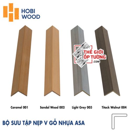 Ốp Gỗ Nhựa Composite Ngoài Trời ASA Hobi Wood Nẹp V