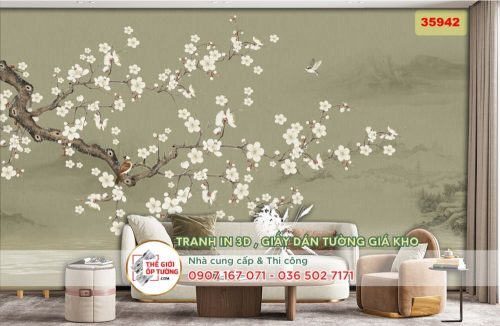 Tranh dán tường Indochine - in tranh dán tường theo yêu cầu 12