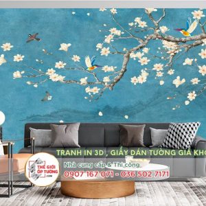 Tranh dán tường Indochine - in tranh dán tường theo yêu cầu 02