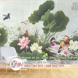 Tranh dán tường Indochine - in tranh dán tường theo yêu cầu 13