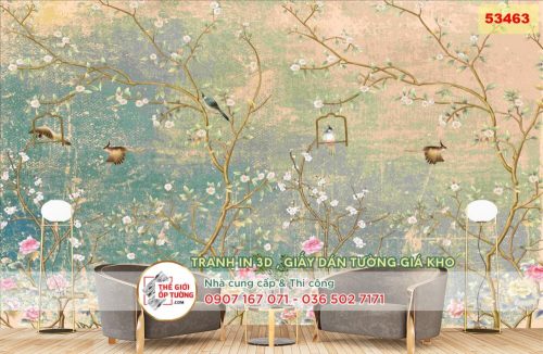 Tranh dán tường Indochine - in tranh dán tường theo yêu cầu 14