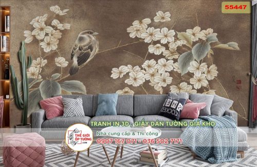 Tranh dán tường Indochine - in tranh dán tường theo yêu cầu 15