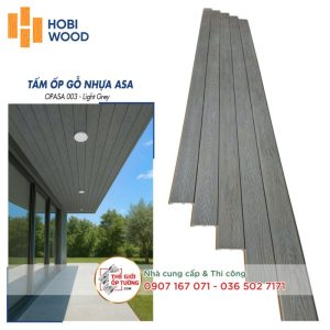 Ốp Gỗ Nhựa Composite Ngoài Trời ASA Hobi Wood