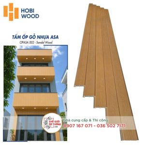 Ốp Gỗ Nhựa Composite Ngoài Trời ASA Hobi Wood