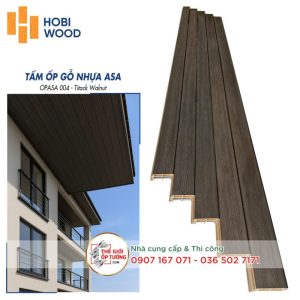 Ốp Gỗ Nhựa Composite Ngoài Trời ASA Hobi Wood