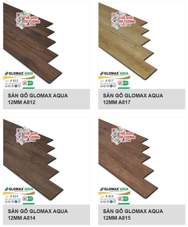 Sàn Gỗ GLOMAX AQUA – Giải Pháp Chống Nước Cho Không Gian Ẩm Ướt