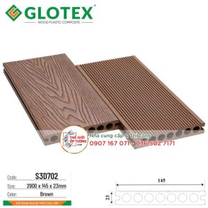 Tấm Ốp Gỗ Nhựa Ngoài Trời Composite Glotex - Ốp Lỗ Tròn