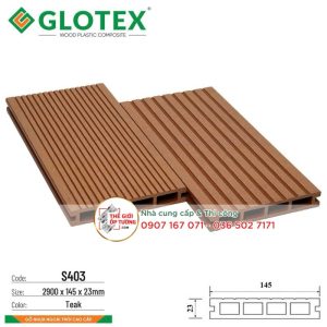 Tấm Ốp Gỗ Nhựa Ngoài Trời Composite Glotex - Ốp Lỗ Chữ Nhật