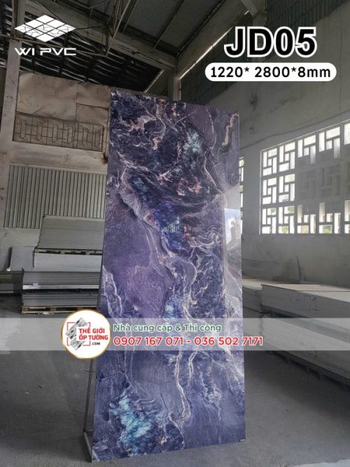 Tấm ốp tường than tre vân đá cẩm thạch JD05