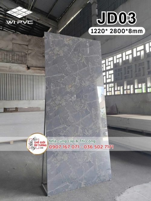Tấm ốp tường than tre vân đá cẩm thạch JD03