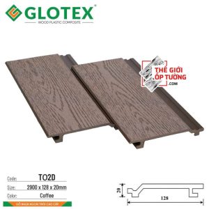 Tấm Ốp Gỗ Nhựa Ngoài Trời Composite Glotex TD2D